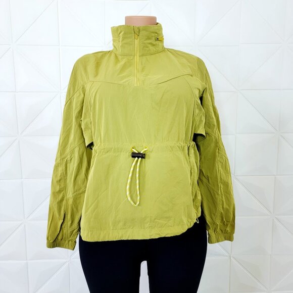 Lululemon Women's Yellow Pear Evergreen 3/4-Zip Windbreaker Anorak Jacket Sz 4 - Picture 2 of 11